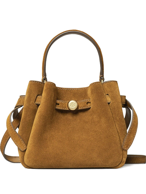 TORY BURCH ROMY SUEDE MINI BUCKET BAG