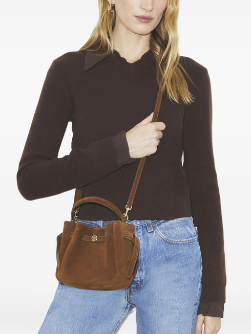 TORY BURCH ROMY SUEDE MINI BUCKET BAG