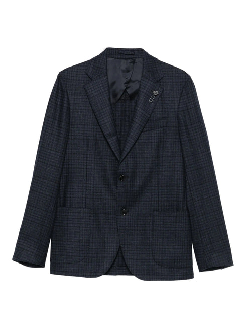 LARDINI CHECKED BLAZER