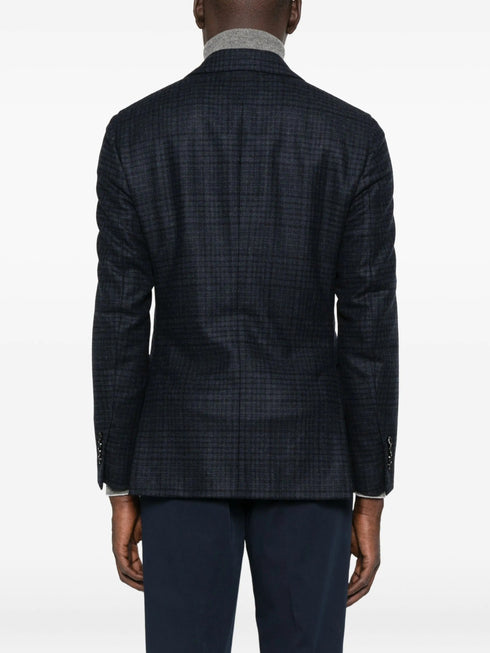 LARDINI CHECKED BLAZER
