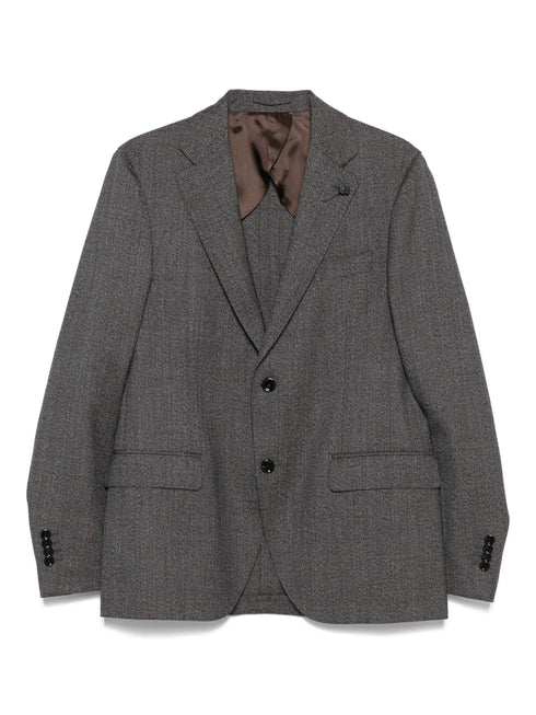 LARDINI HERRIGBONE SUIT