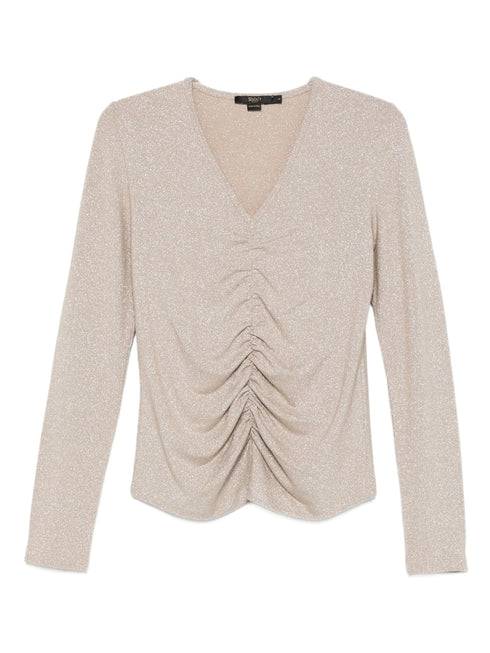 SEVENTY GATHERED LUREX TOP