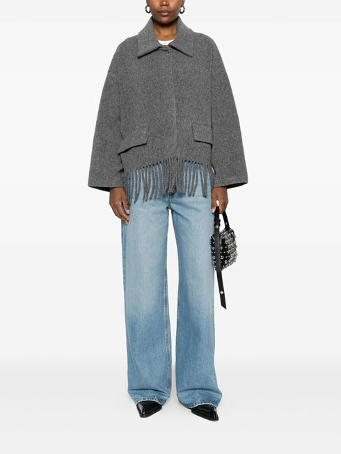 ULI SCHNEIDER FRINGED WOOL JACKET