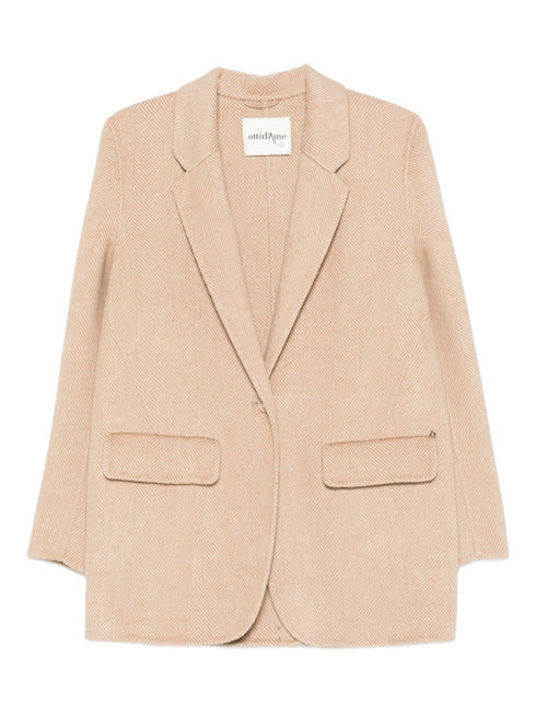 OTTODAME HERRINGBONE BLAZER