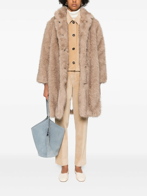 ROSSO 35 FAUX FUR COAT