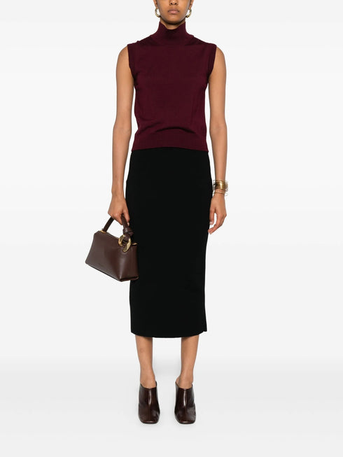 ALPHA STUDIO KNIT MIDI SKIRT