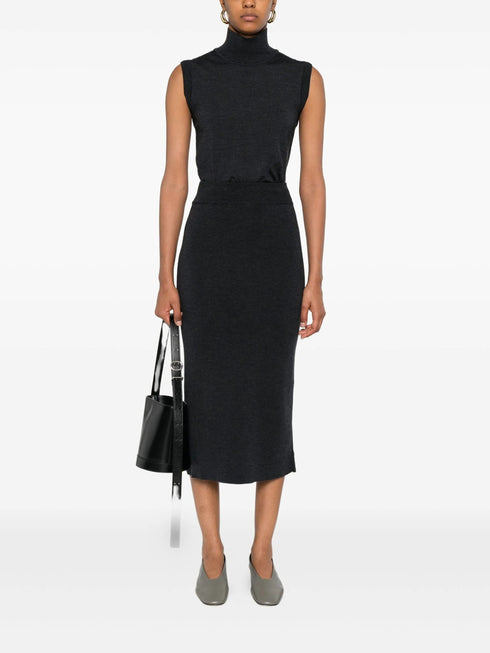 ALPHA STUDIO KNIT MIDI SKIRT