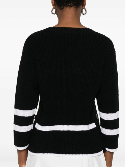 ALPHA STUDIO STRIPED SWEATER