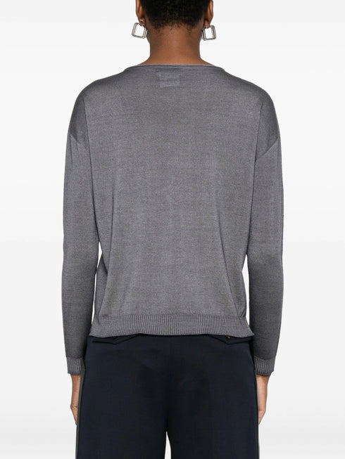 AROVESCIO BOAT NECK SWEATER
