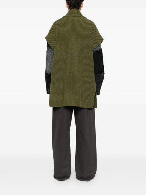 AROVESCIO RIBBED KNIT GILET