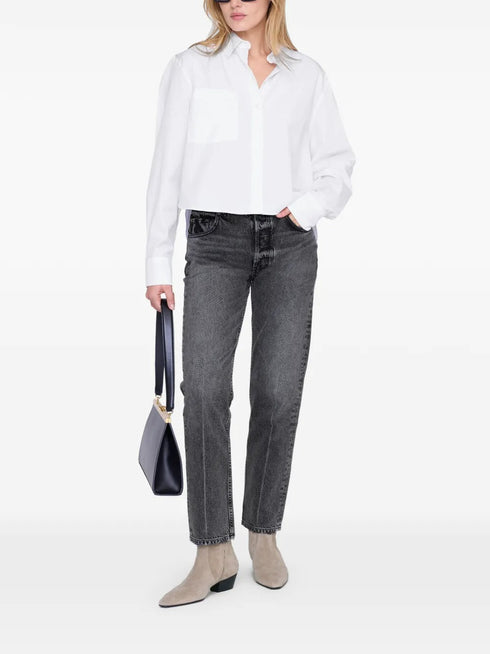 ANINE BING ESSIE CROPPED SHIRT