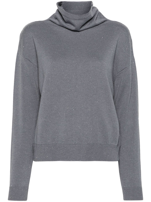 PESERICO SIGN LUREX SWEATER