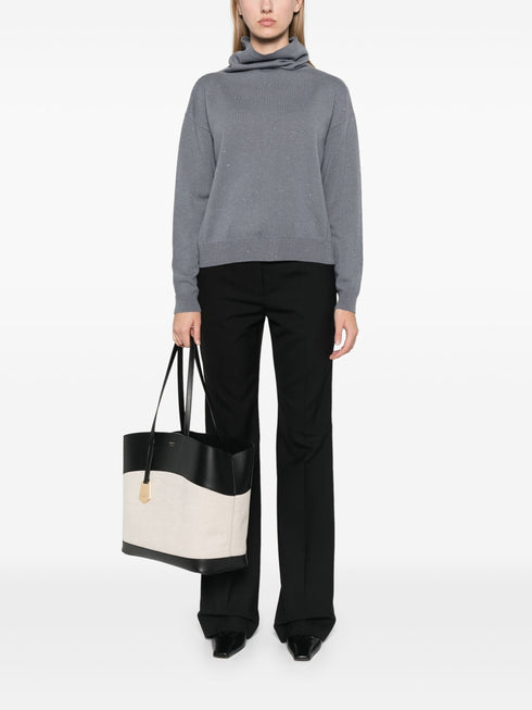 PESERICO SIGN LUREX SWEATER