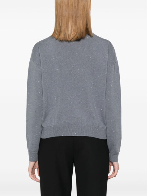 PESERICO SIGN LUREX SWEATER