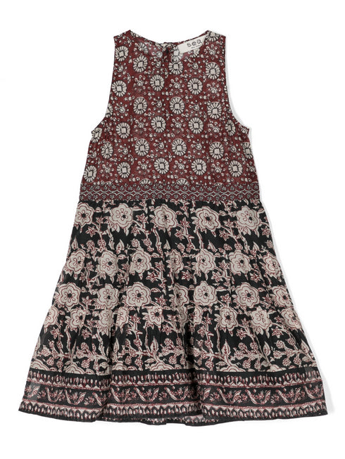 SEA DANAE PRINT TIERED DRESS