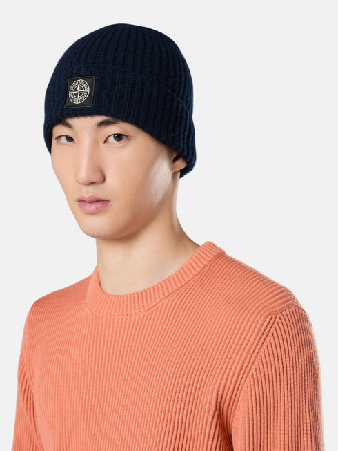 STONE ISLAND LOGO BEANIE