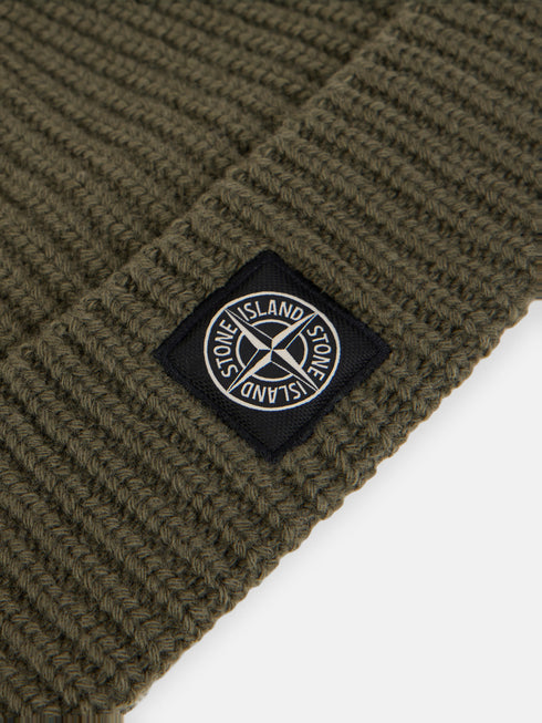 STONE ISLAND LOGO BEANIE