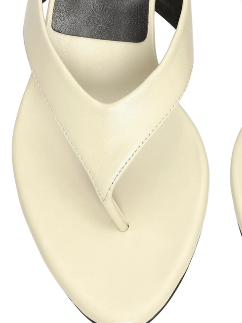 ROTATE KITTEN HEEL LEATHER MULE