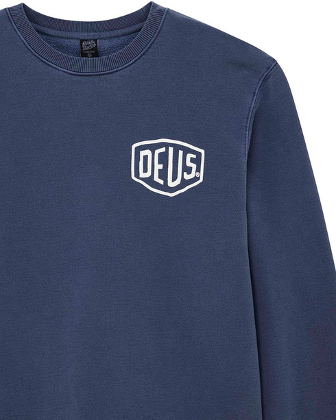 DEUS EX MACHINA SHIELD GARMENT DYED CREW