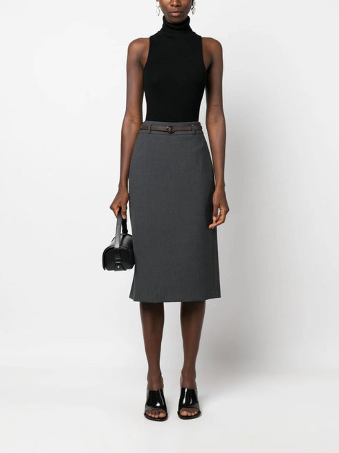 PESERICO SIGN BELTED SKIRT