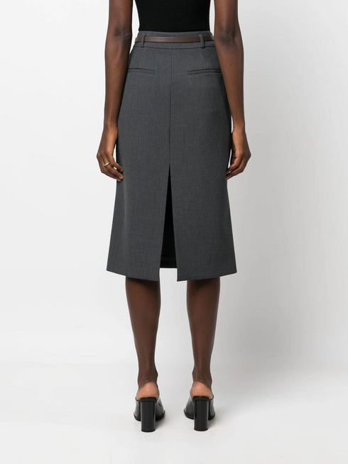 PESERICO SIGN BELTED SKIRT