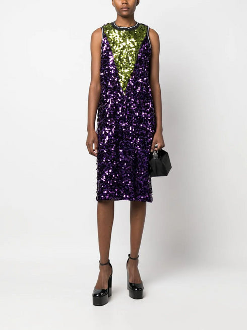 PLAN C SEQUIN DRESS