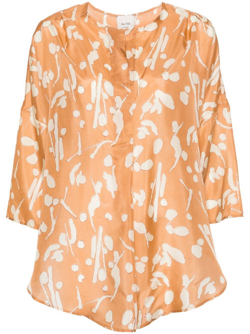 ALYSI ABSTRACT BLOUSE