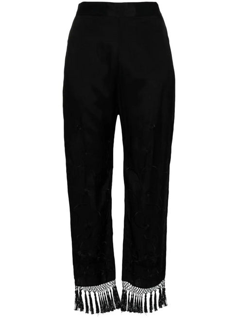 SEMICOUTURE EMBROIDERED TROUSERS
