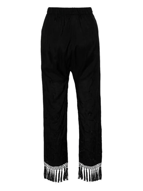 SEMICOUTURE EMBROIDERED TROUSERS