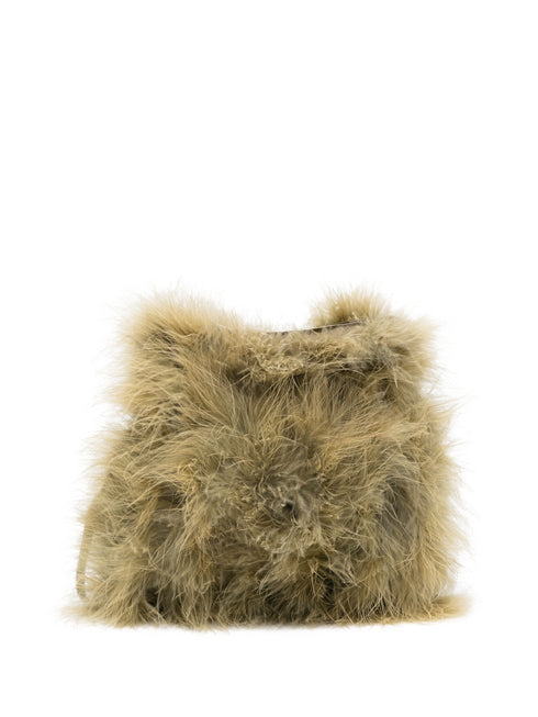 YVES SALOMON FEATHER BAG