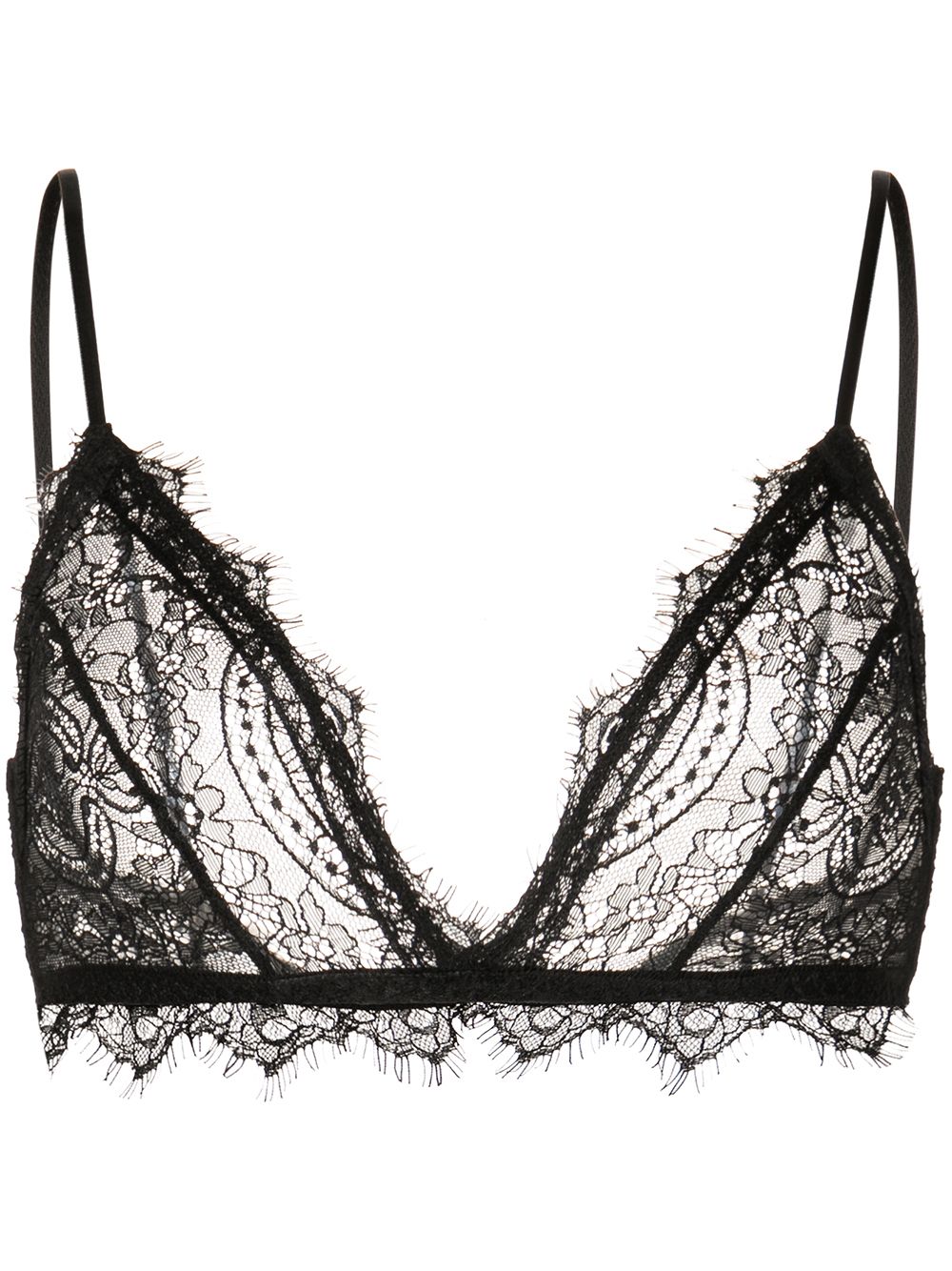 ANINE BING LACE BRA WITH TRIM