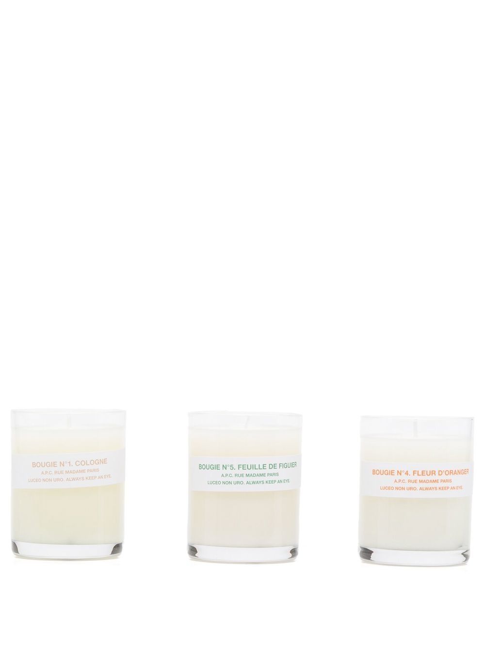 A.P.C. SCENTED CANDLE SET