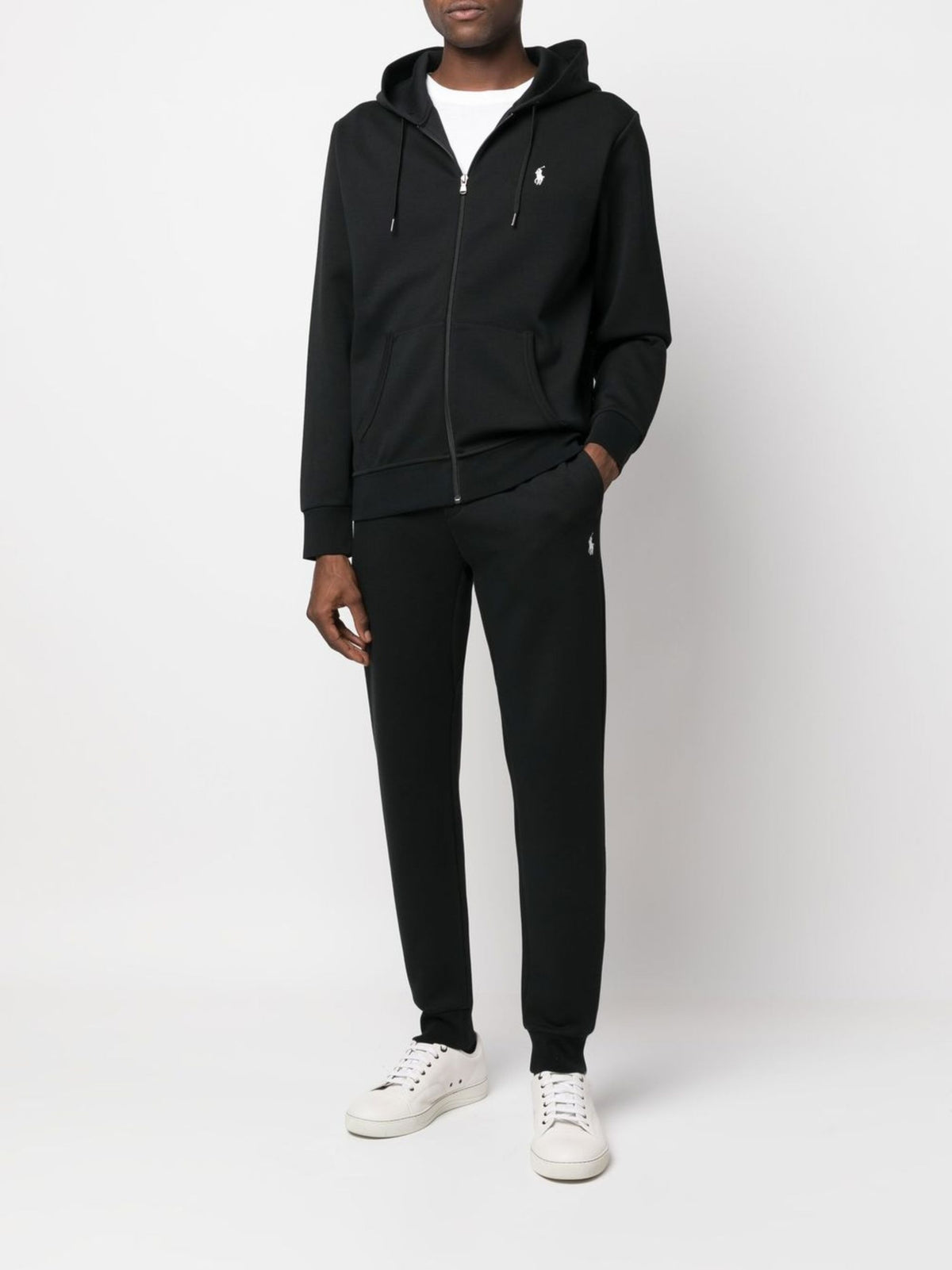 POLO RALPH LAUREN LOGO ZIP UP HOODIE