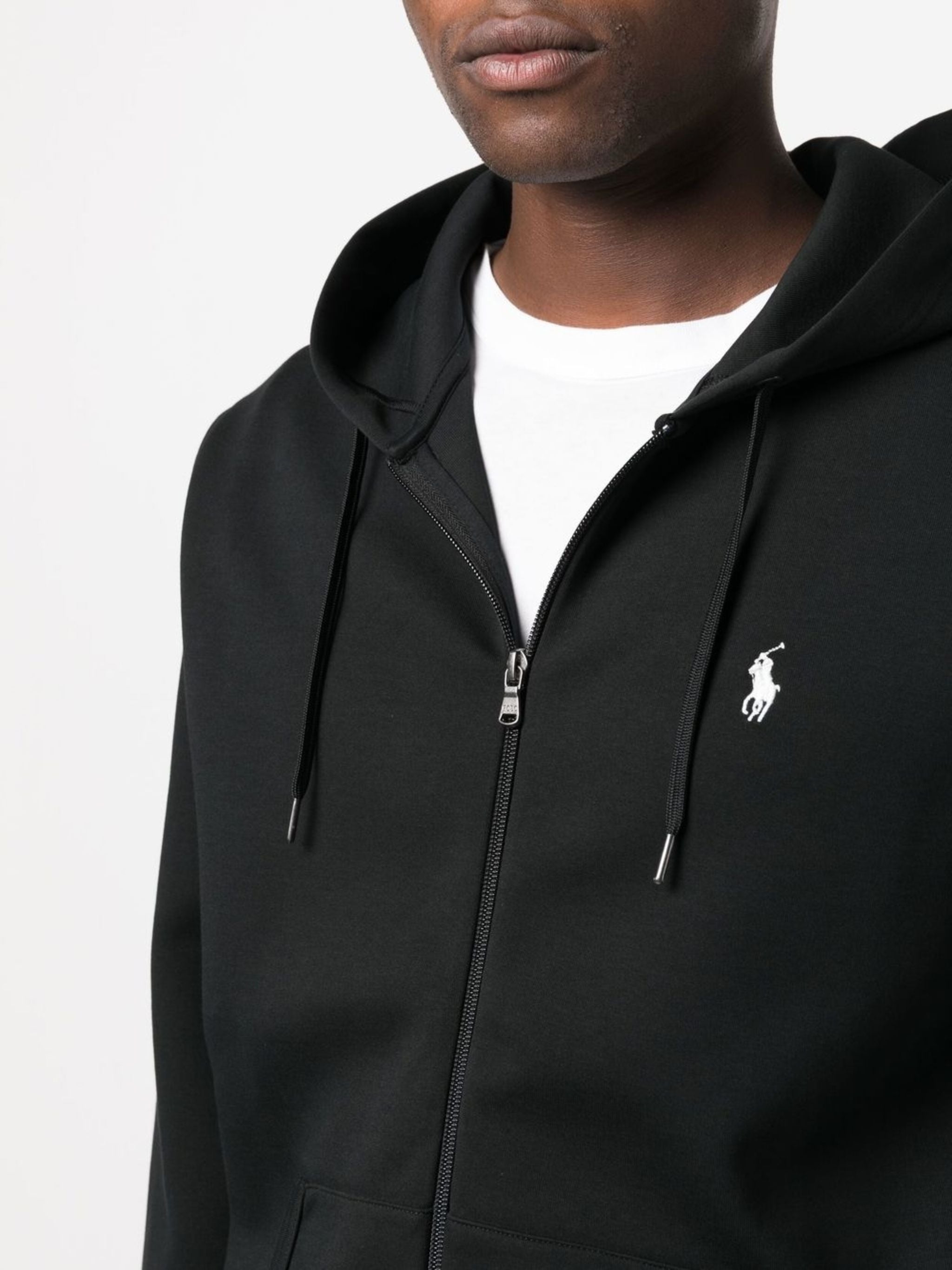 POLO RALPH LAUREN LOGO ZIP UP HOODIE