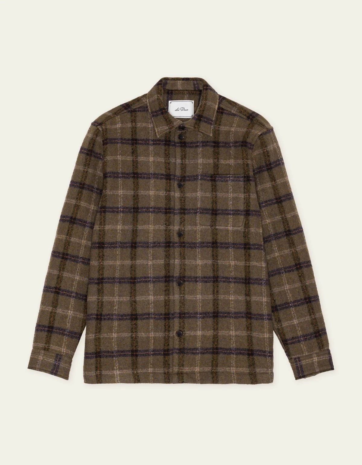 LES DEUX CHECK WOOL OVERSHIRT