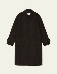LES DEUX HERRINGBONE WOOL COAT