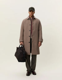 LES DEUX SOLID WOOL COAT