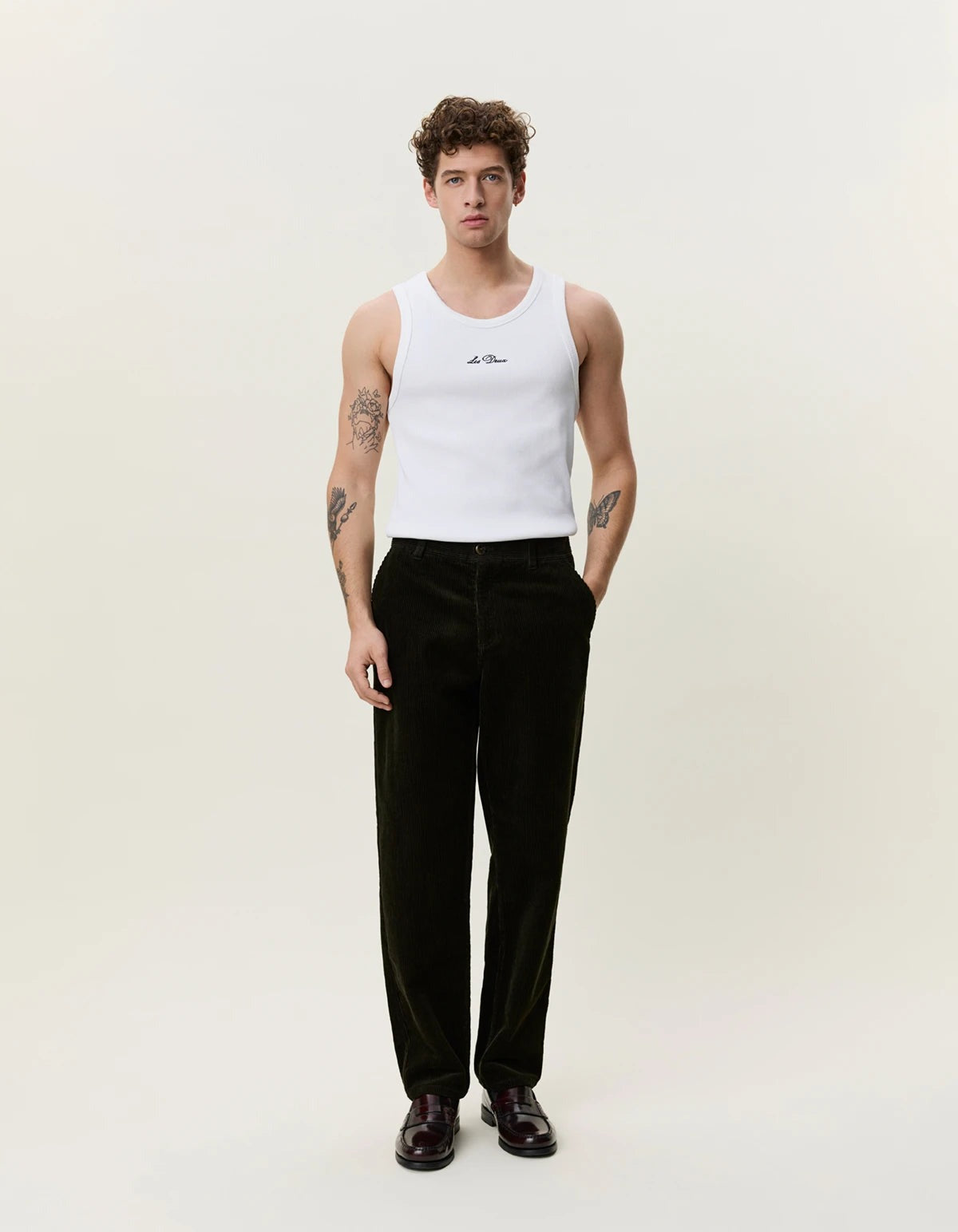 LES DEUX CORDUROY TAPERED PANTS