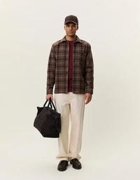 LES DEUX CHECK WOOL OVERSHIRT
