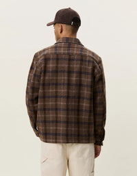 LES DEUX CHECK WOOL OVERSHIRT