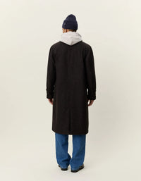 LES DEUX HERRINGBONE WOOL COAT
