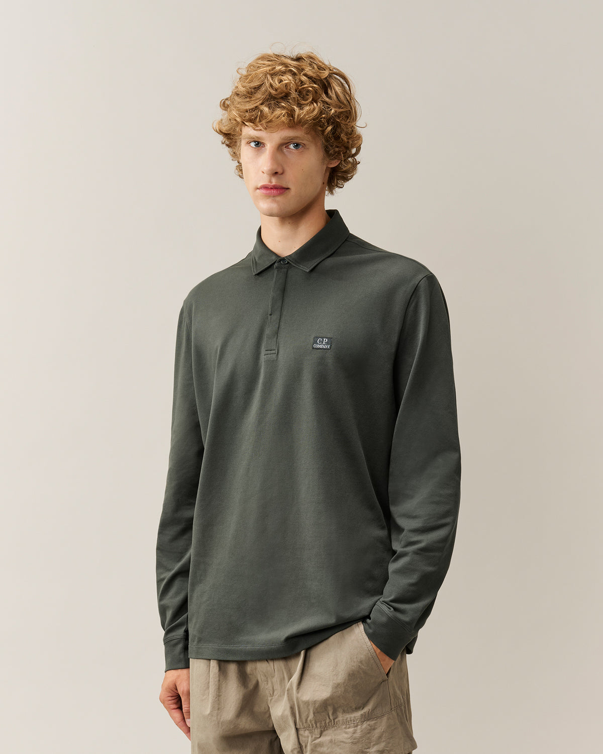 C.P. COMPANY STRETCH PIQUET POLO