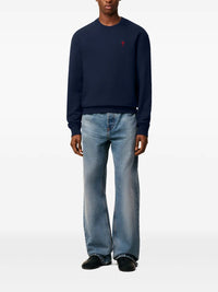 AMI PARIS RED ADC SWEAT