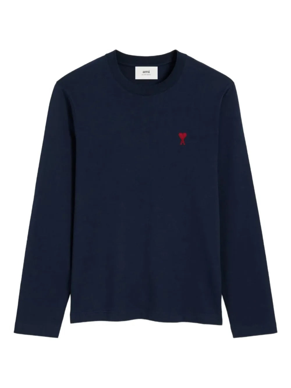 AMI PARIS RED ADC L/S T-SHIRT