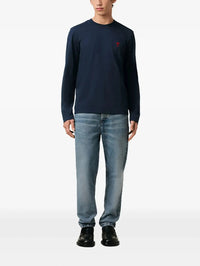 AMI PARIS RED ADC L/S T-SHIRT