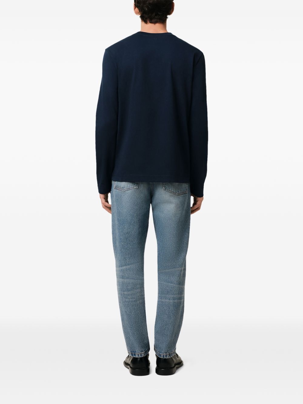 AMI PARIS RED ADC L/S T-SHIRT