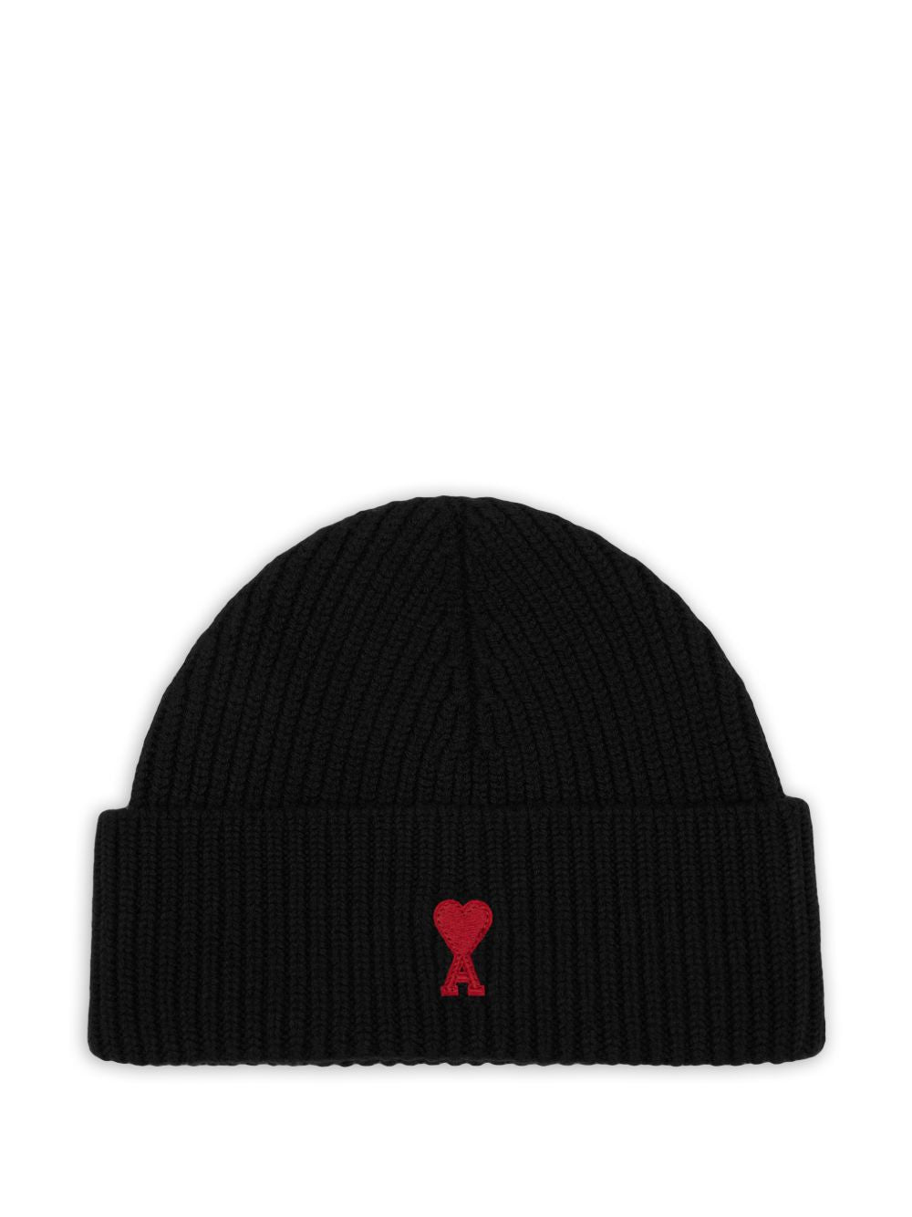 AMI PARIS RED ADC BEANIE