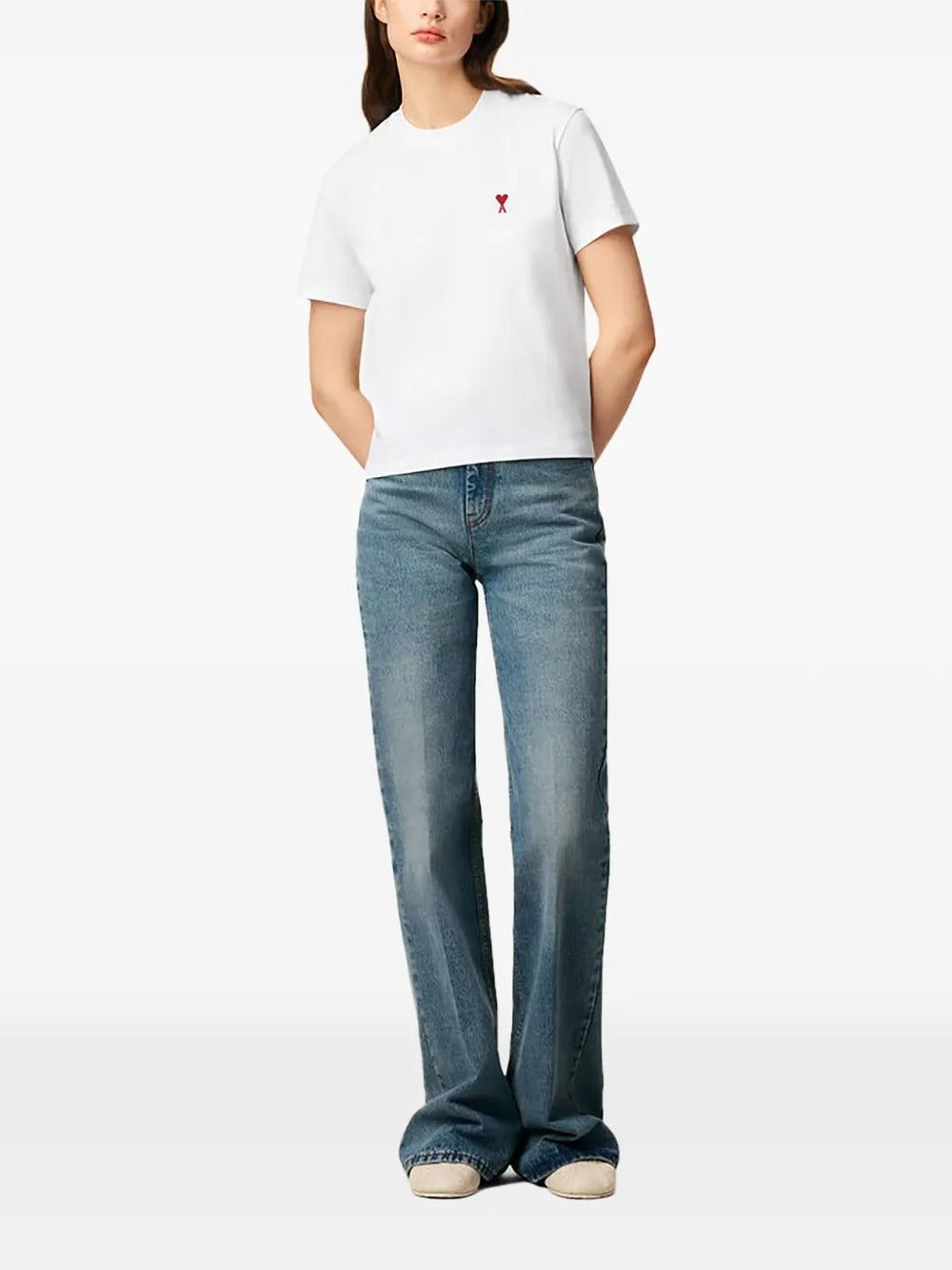 AMI PARIS RED ADC T-SHIRT