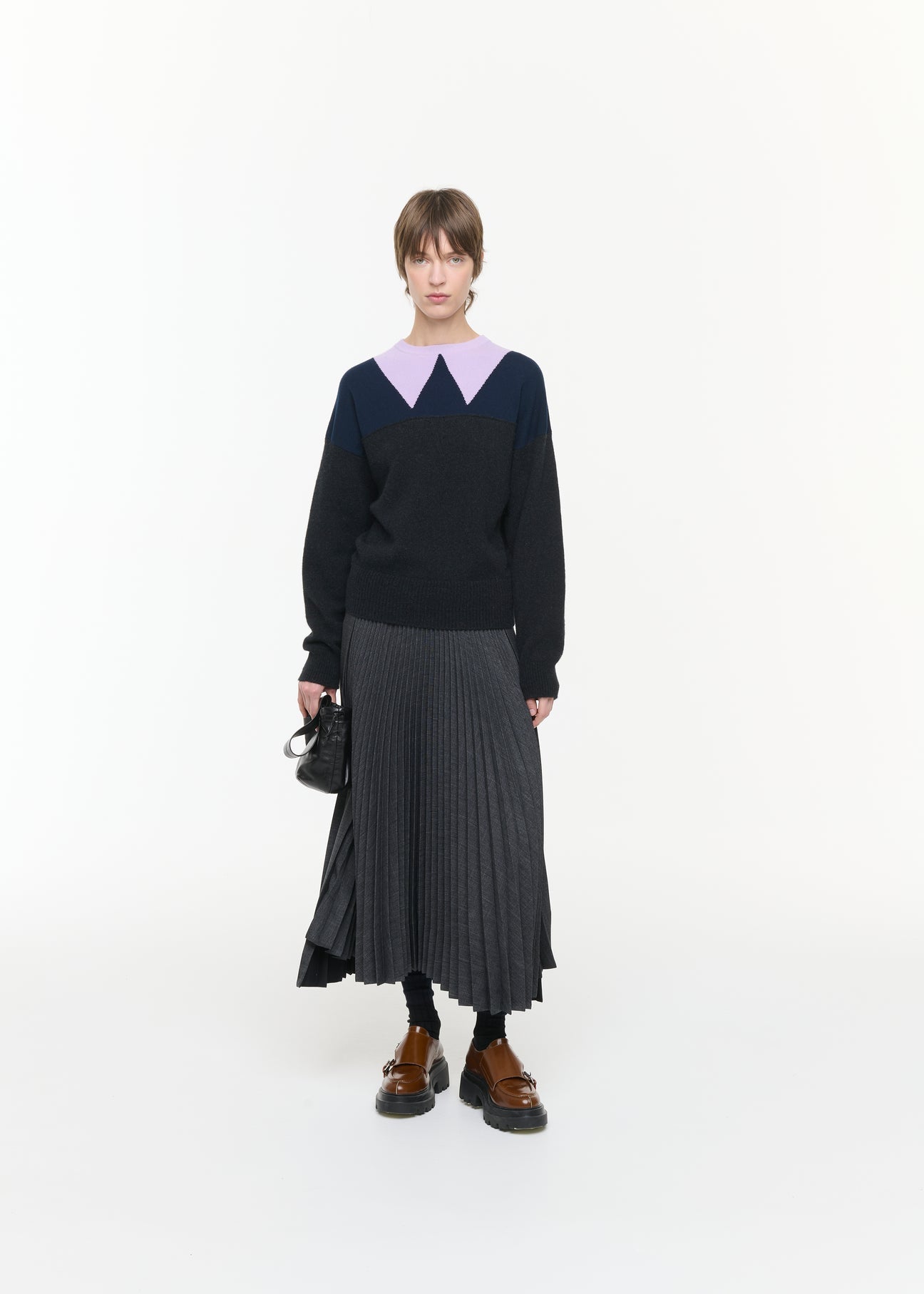 PLAN C PLEATED SKIRT