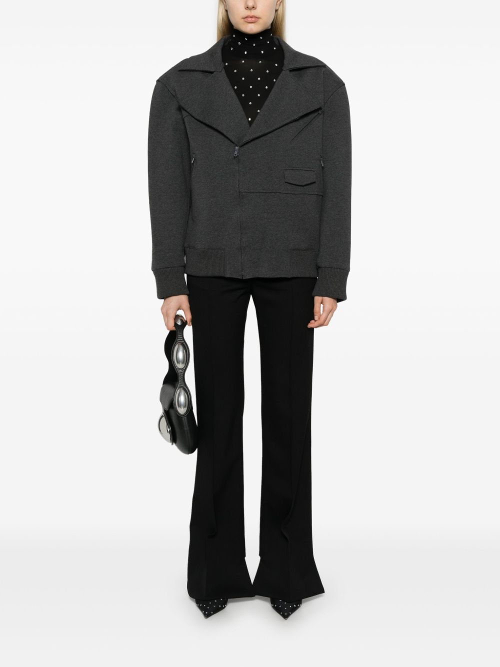 NORMA KAMALI OVERSIZED MOTO JACKET